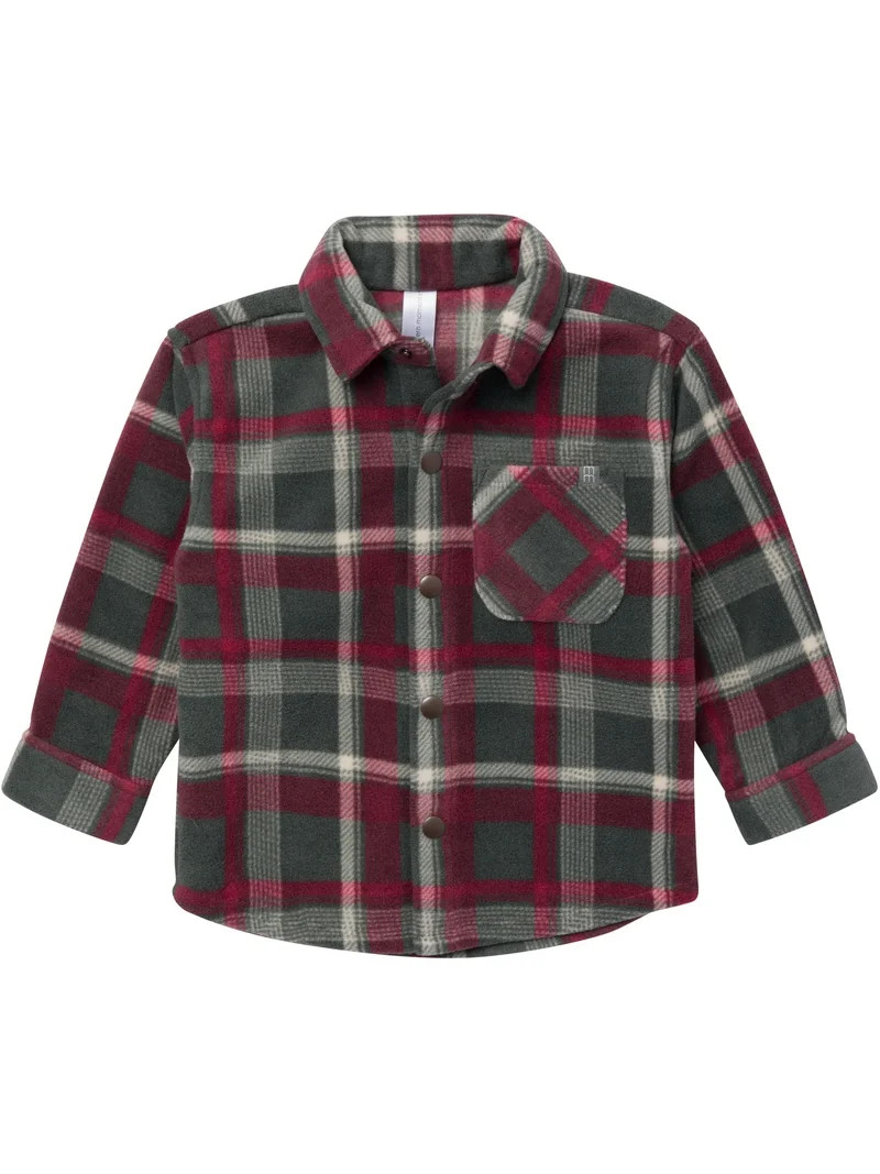 Modern Moments by Gerber Toddler Boy Microfleece Shacket, Sizes 12M-5T | Walmart (US)