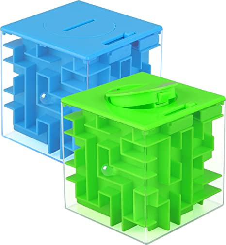 Money Maze Puzzle Box 2 Pack, Makes Cash Gift Giving More Fun - Challenging Money Labyrinth and B... | Amazon (US)