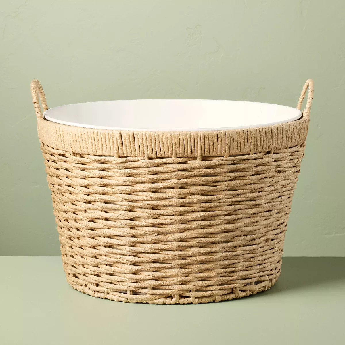 23L Woven Wrapped Metal Beverage Tub - Hearth & Hand™ with Magnolia | Target