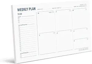 Two Tumbleweeds Weekly Planner Pad - 9x6" - Weekly Calendar Notepad with to Do List, Schedule, an... | Amazon (US)