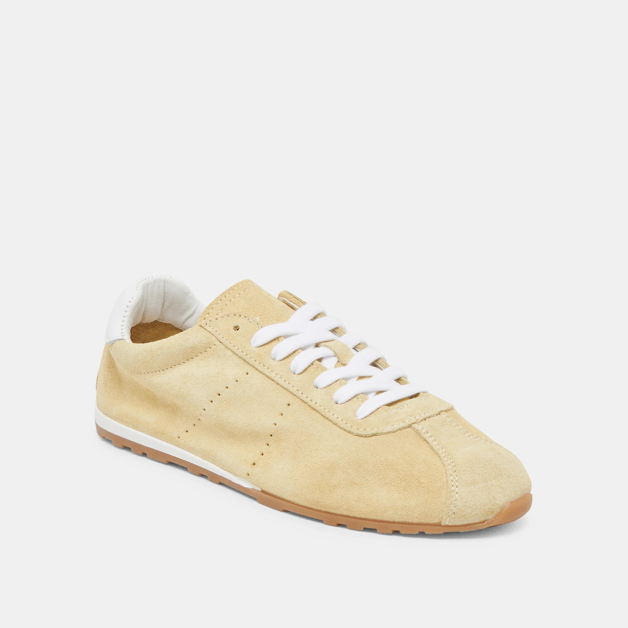 Serina Sneakers Yellow Suede | DolceVita.com
