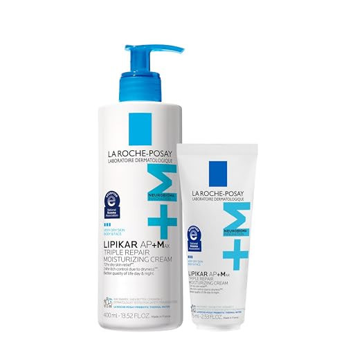 La Roche-Posay Lipikar AP+MAX Triple Repair Moisturizing Body Cream | Face & Body Lotion for Dry Skin with Shea Butter & Niacinamide | Gentle Moisturizer for Very Dry, Rough & Sensitive Skin, 475ml | Amazon (US)