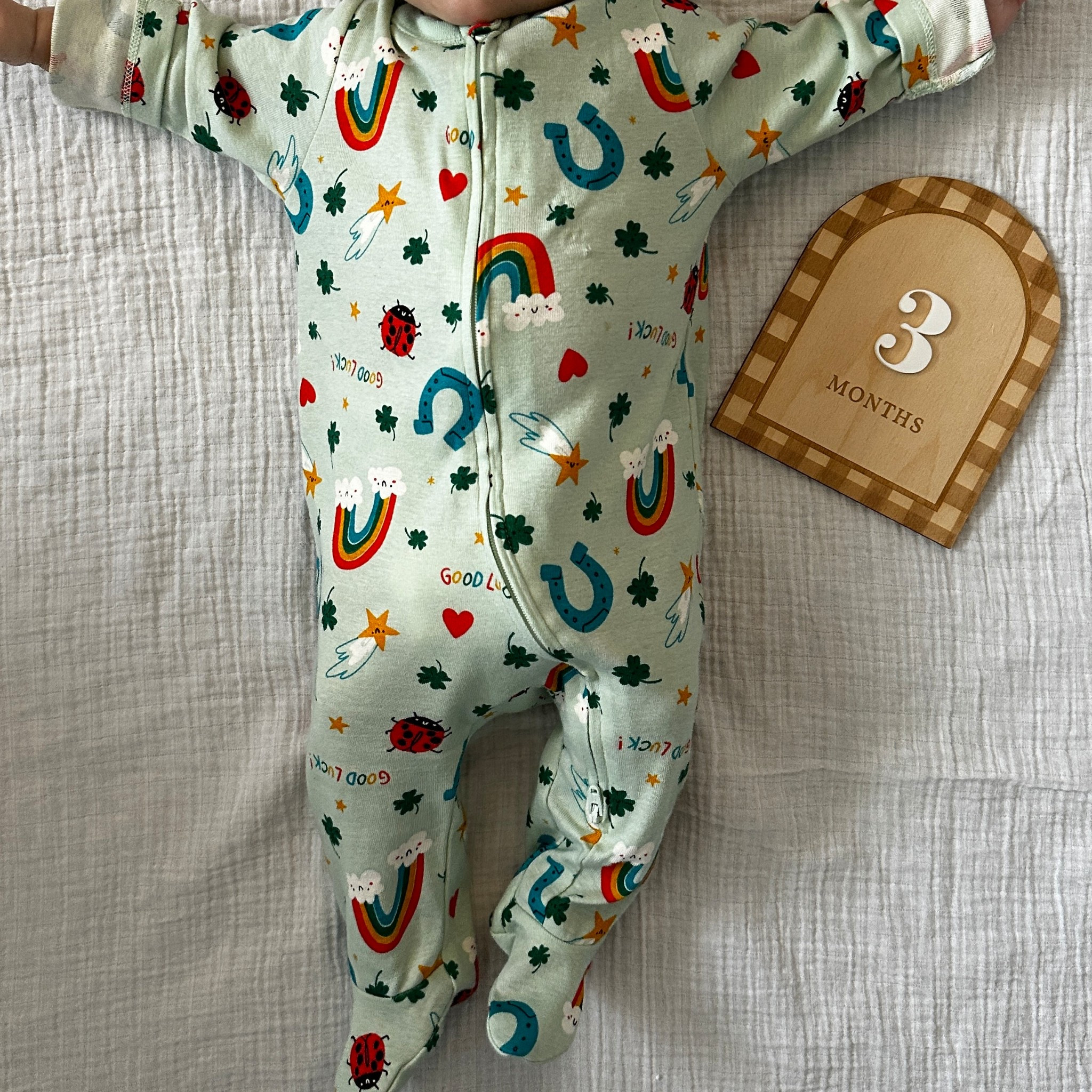 Perfect Saint Patrick’s and spring baby jams  💚🍀

We are obsessed with our monthly milestone signs 🩵

Baby pajamas 
New baby
Baby ootd
Baby announcement sign
Monthly milestones
Baby milestone sign 
Baby month sign 

#LTKBaby #LTKBump #LTKFamily