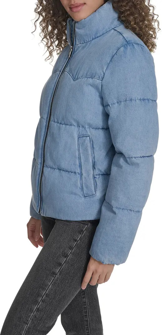 Western Denim Puffer Jacket | Nordstrom