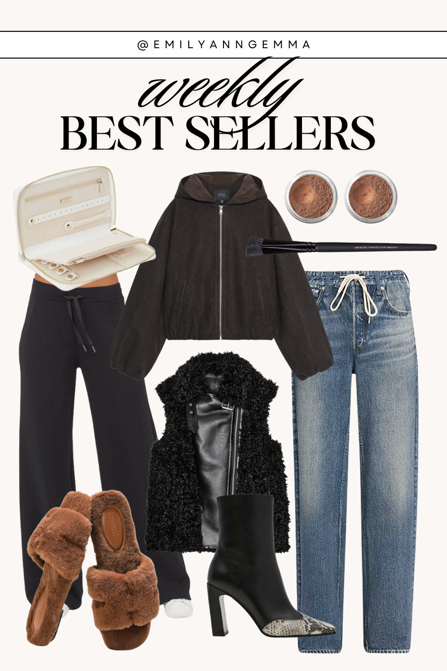 Weekly best sellers! You all loved these Zara winter finds, Spanx lounge pants, fuzzy faux fur slippers, jewelry case and more. 

 #LTKFindsUnder50 #LTKFindsUnder100