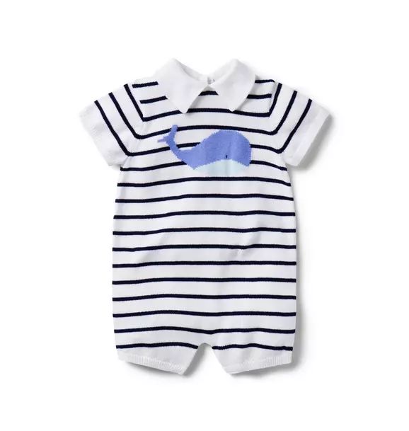 Baby Whale Striped Sweater Romper | Janie and Jack