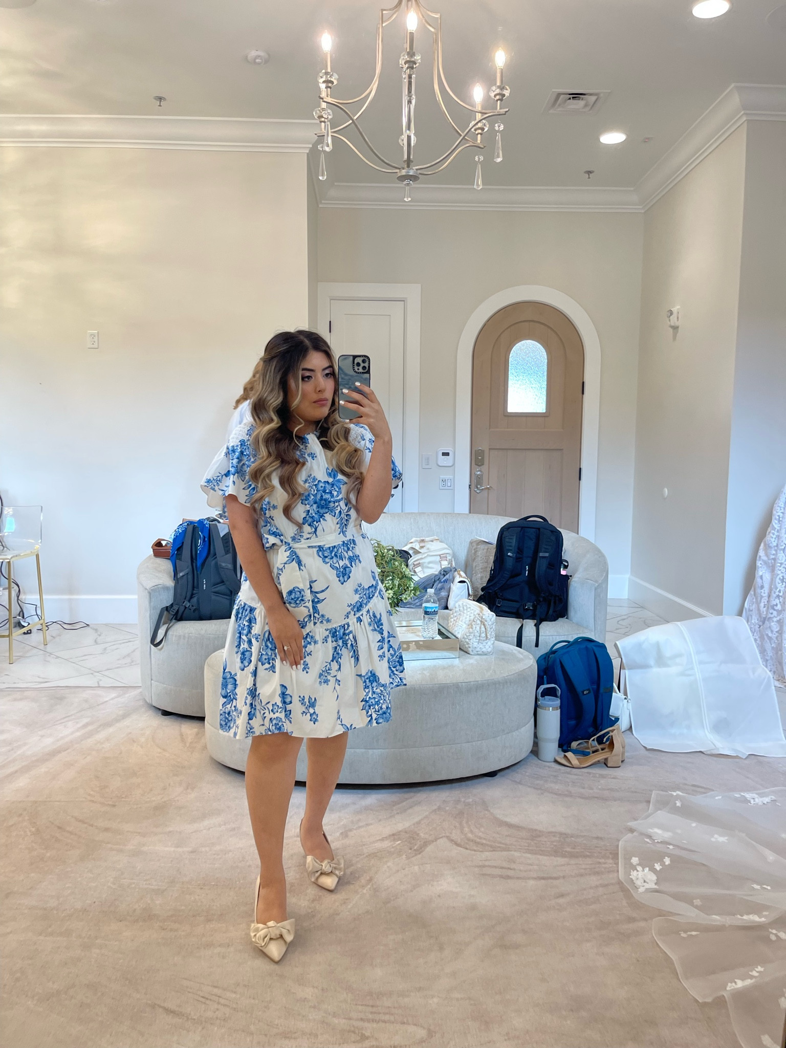 My something blue rehearsal dress