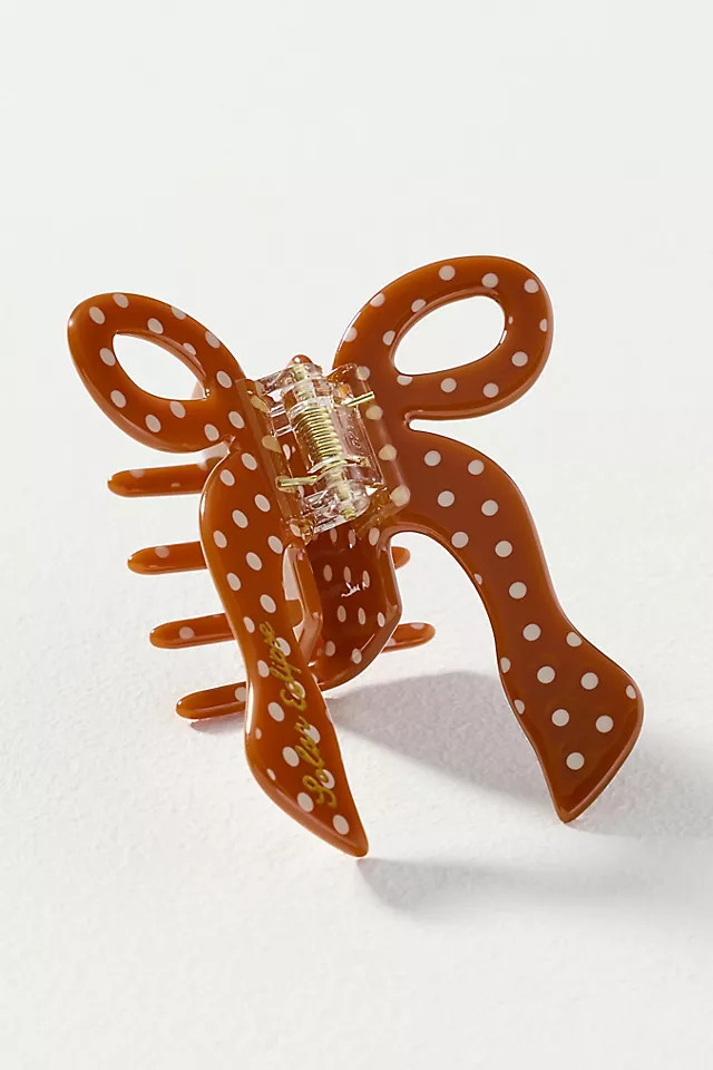 Polka Dot Bow Hair Claw Clip | Anthropologie (US)