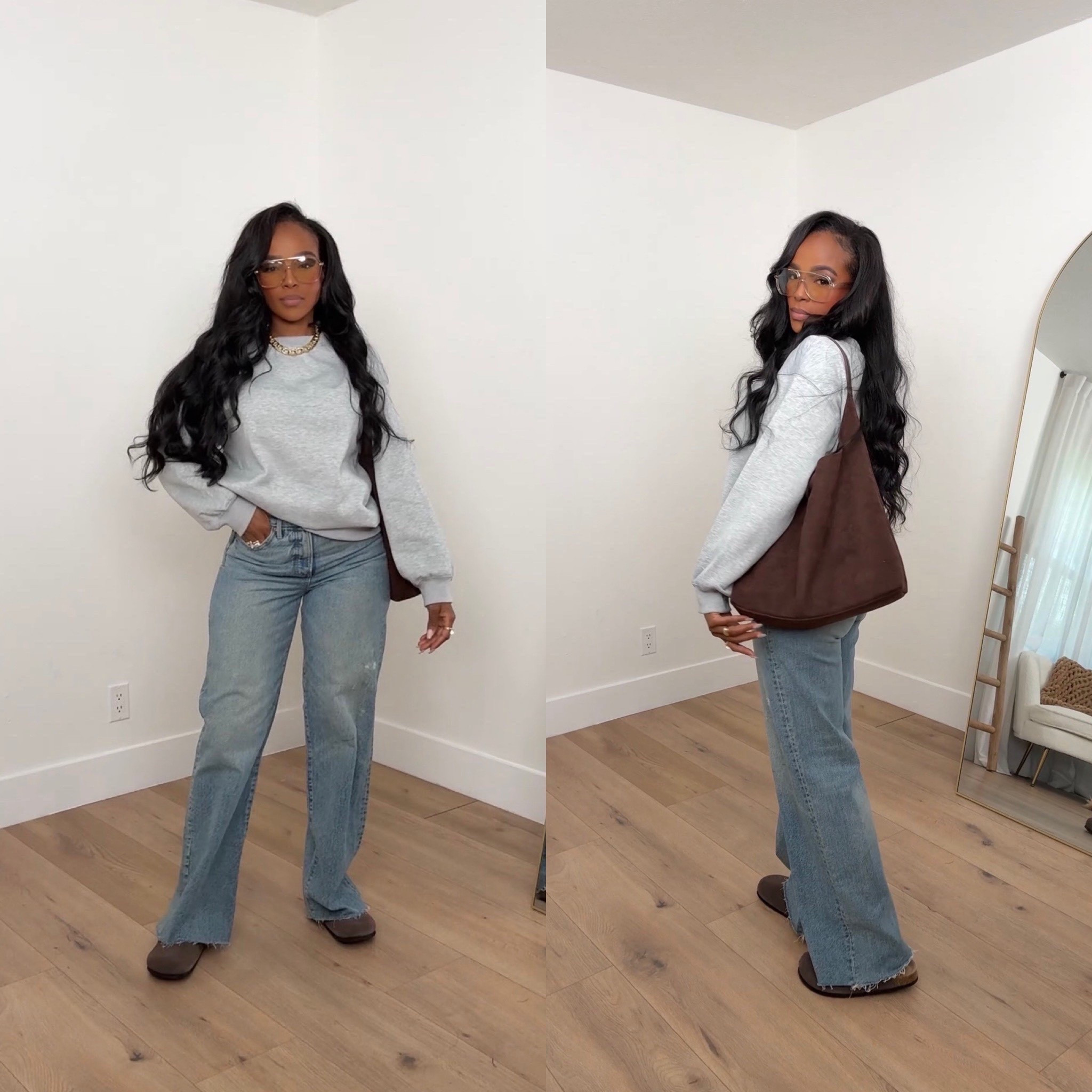 Scroll to shop this effortless everyday outfit featuring a cozy neutral sweatshirt styled with relaxed straight-leg denim for an easy off-duty look. Pieces like this are everyday staples you can mix and match endlessly, making them a smart long-term wardrobe investment where the cost per wear continues to drop.

Perfect for errands, casual days, travel outfits, school drop-offs, or laid-back weekend plans.

5'4" | 138 lbs | 34D bust | 27" waist | 40" hips  
Jeans: 27 or 4 Long

Follow me on Instagram and YouTube @kirasfashionfinds

#LTKgrwm #LTKvlog #LTKootd