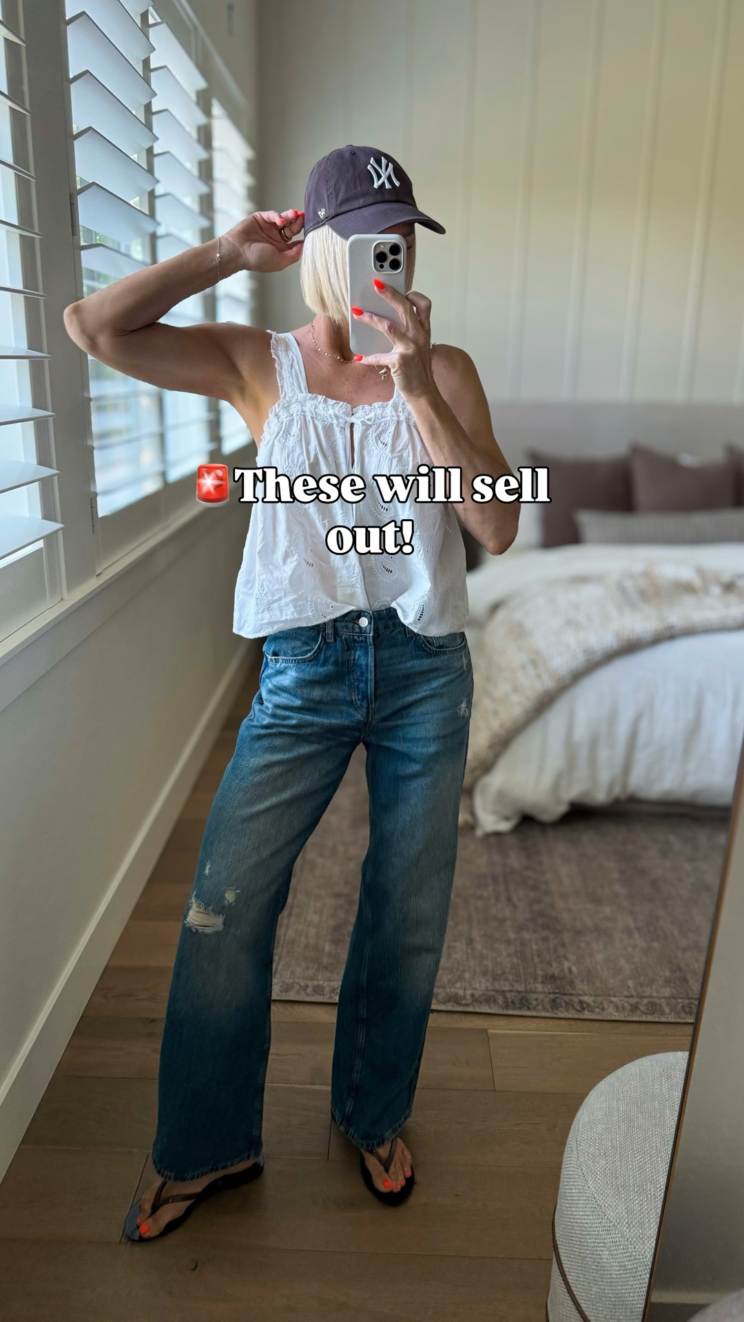 Major sales happening!
Can’t stop wearing this flowy white top from @Target that was made for summer!
Fits tts, wearing a medium 
& you don’t wanna miss out on these jeans marked down to $36! They fit exactly like the model if you size up. I’m usually a 4 and sized up to the a 6.

Summer outfits 
Vacation outfits
Memorial Day weekend

#LTKootd #LTKOver40 #LTKSaleAlert