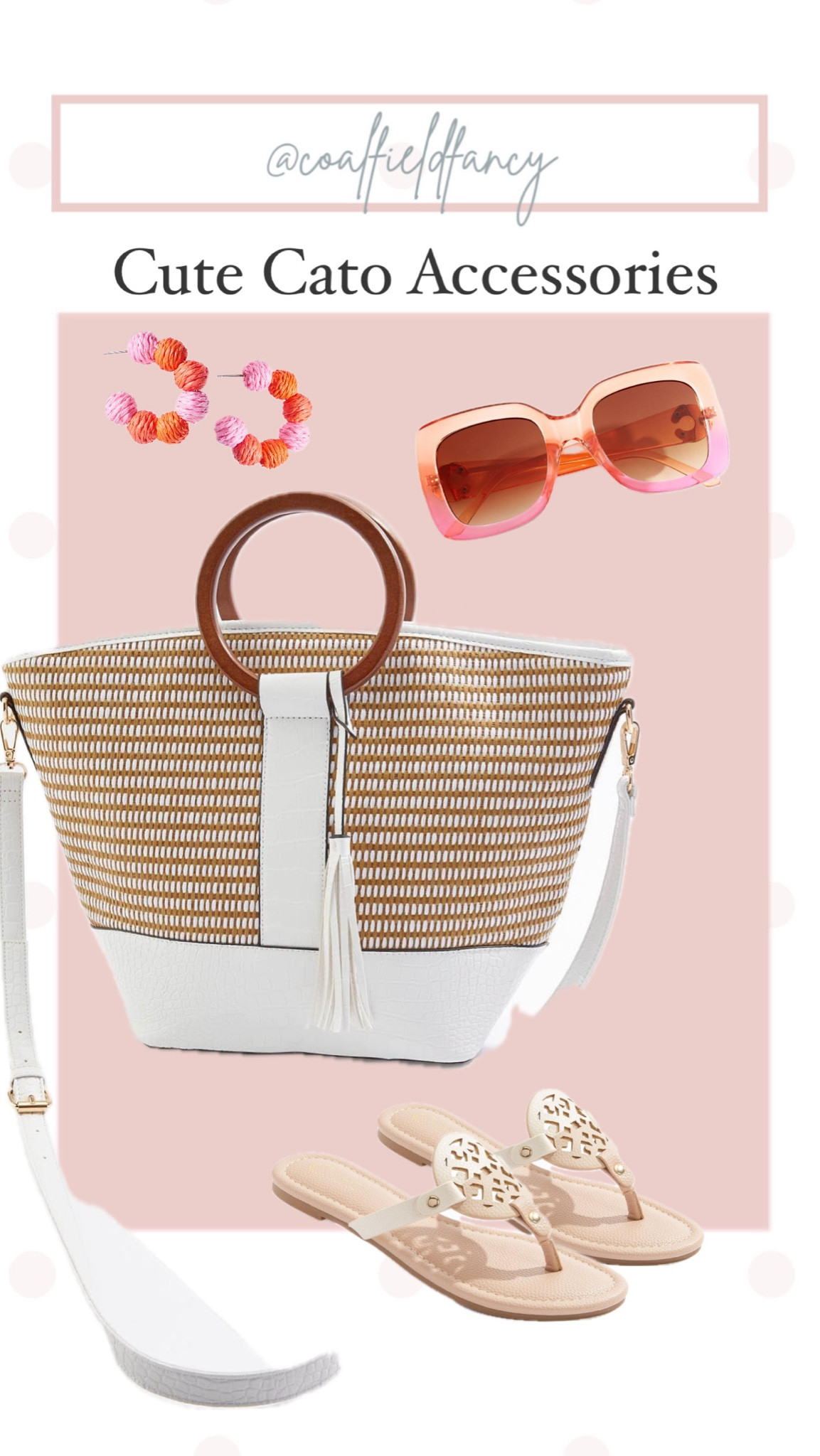 Summer Accessories 
Summer Bag
Sunglasses 
Cute earrings


#LTKfindsunder50 #LTKover40