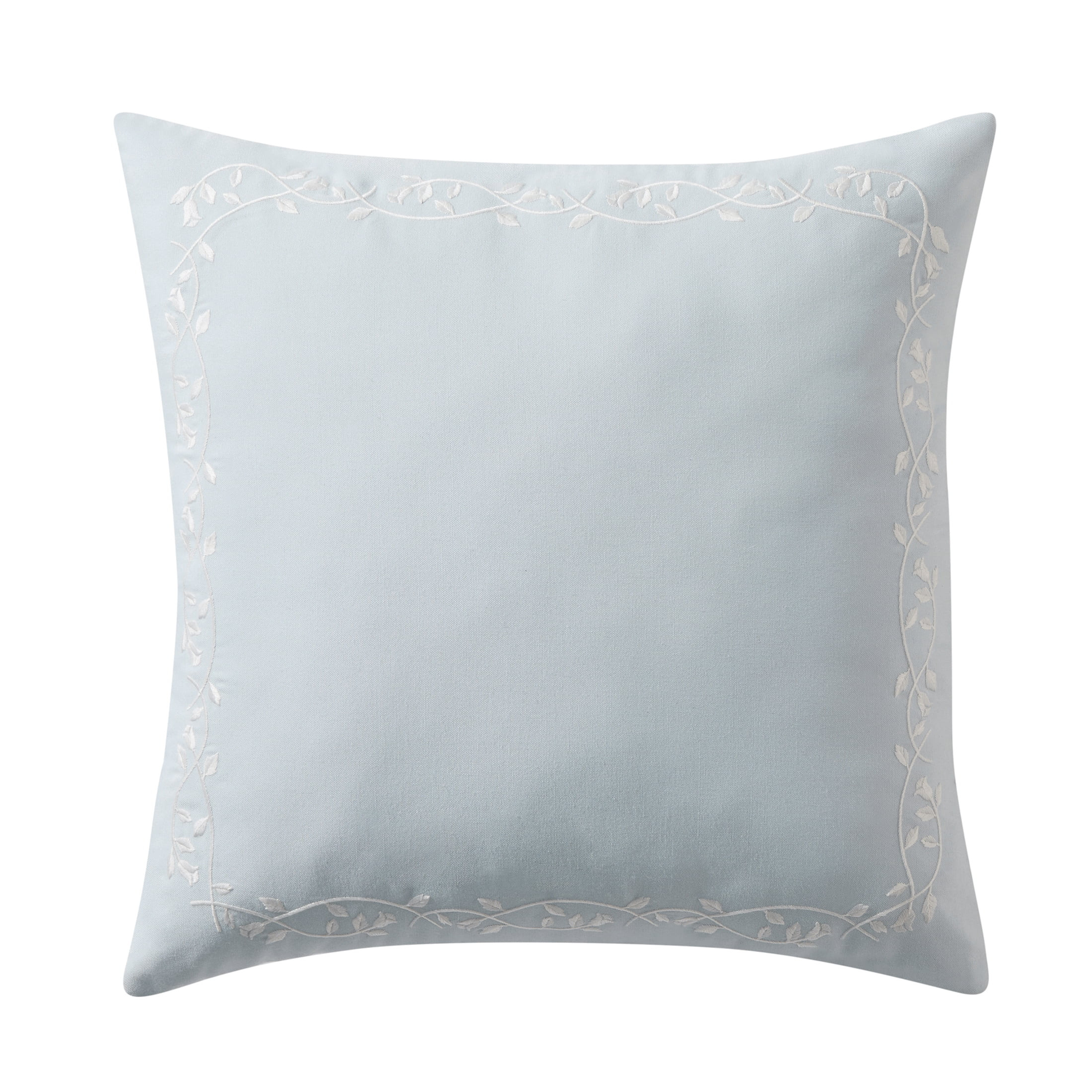 My Texas House Blue Floral Embroidered 18" x 18" Outdoor Pillow | Walmart (US)