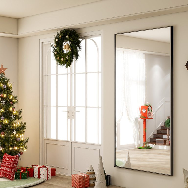 BEAUTYPEAK 76"x34" Oversized Full Length Mirror Rectangle Wall mirror Floor Mirrors for Leaning, ... | Walmart (US)