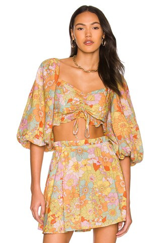 Show Me Your Mumu Jenna Top in Groovy Blooms from Revolve.com | Revolve Clothing (Global)