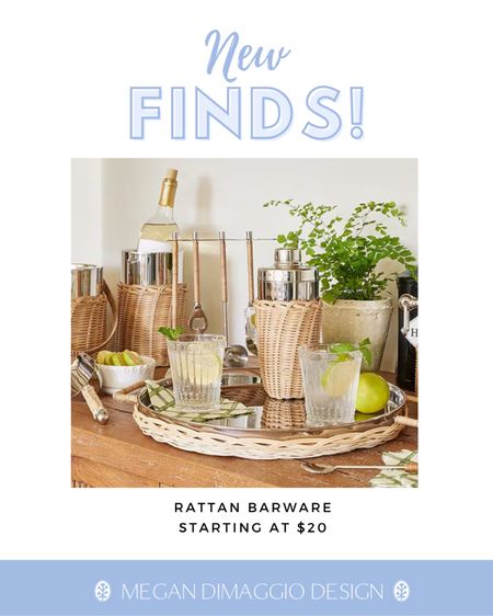 Loving these new rattan bar ware pieces!! They remind me of Serena & Lily but the prices are so good!! Perfect for Spring & Summer entertaining 🥂

#LTKSeasonal #LTKhome #LTKfindsunder100