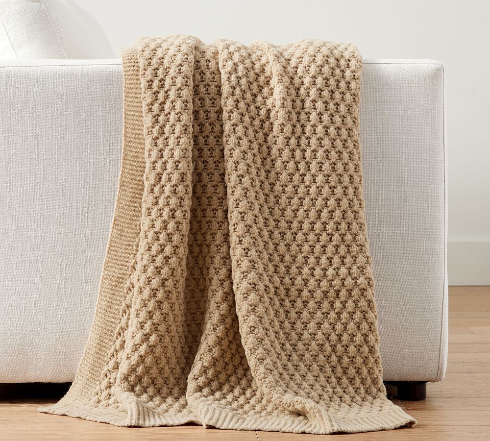 Bobble Knit Throw Blanket | Pottery Barn (US)