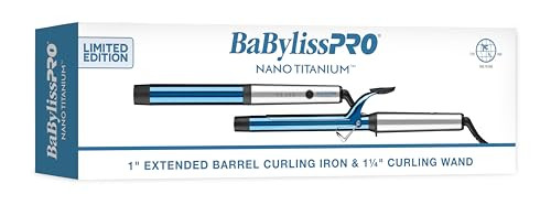BaBylissPRO Nano Titanium Limited Edition Prepack - 1" Extended Barrel Curling Iron & 1 1/4" Curling Wand | Amazon (US)