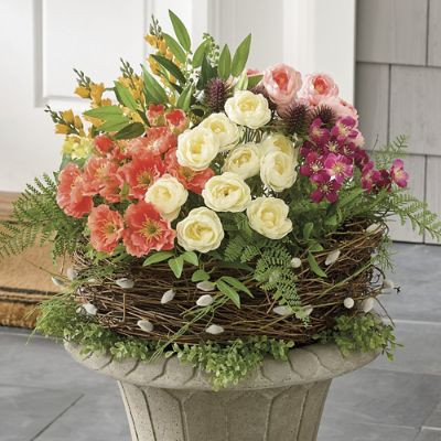 Rustic Floral Nest Urn Filler | Grandin Road | Grandin Road