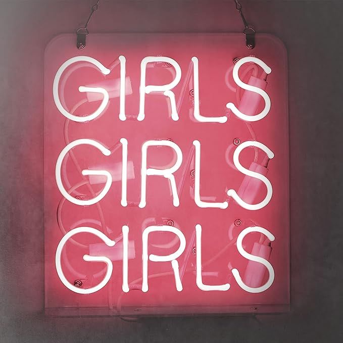 Neon Signs Girl Girls Girls Girls Neon Signs Girl Wall Decor Neon Light Sign Led Sign for Bedroom... | Amazon (US)