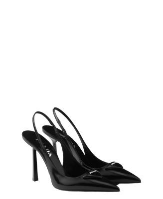 Prada Women's Brushed Leather Slingback Pumps  | Bloomingdale's Shoes | Bloomingdale's (US)