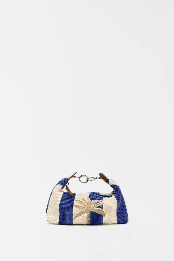 BEADED PALM TREE BAG | Zara UK