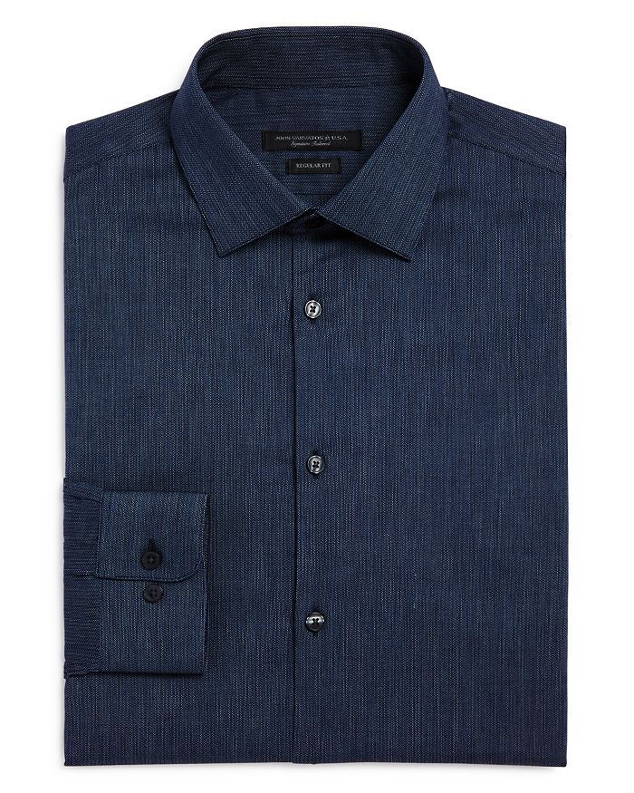 Textured Solid Regular Fit Dress Shirt | Bloomingdale's (US)