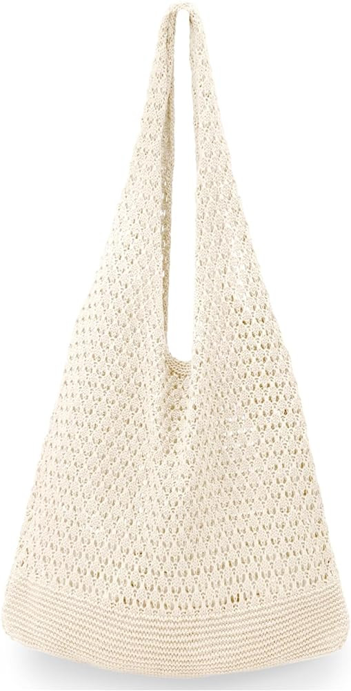 Hatisan Crochet Bags for Women - Summer Beach Tote, Aesthetic Hippie Knit Bag | Amazon (US)