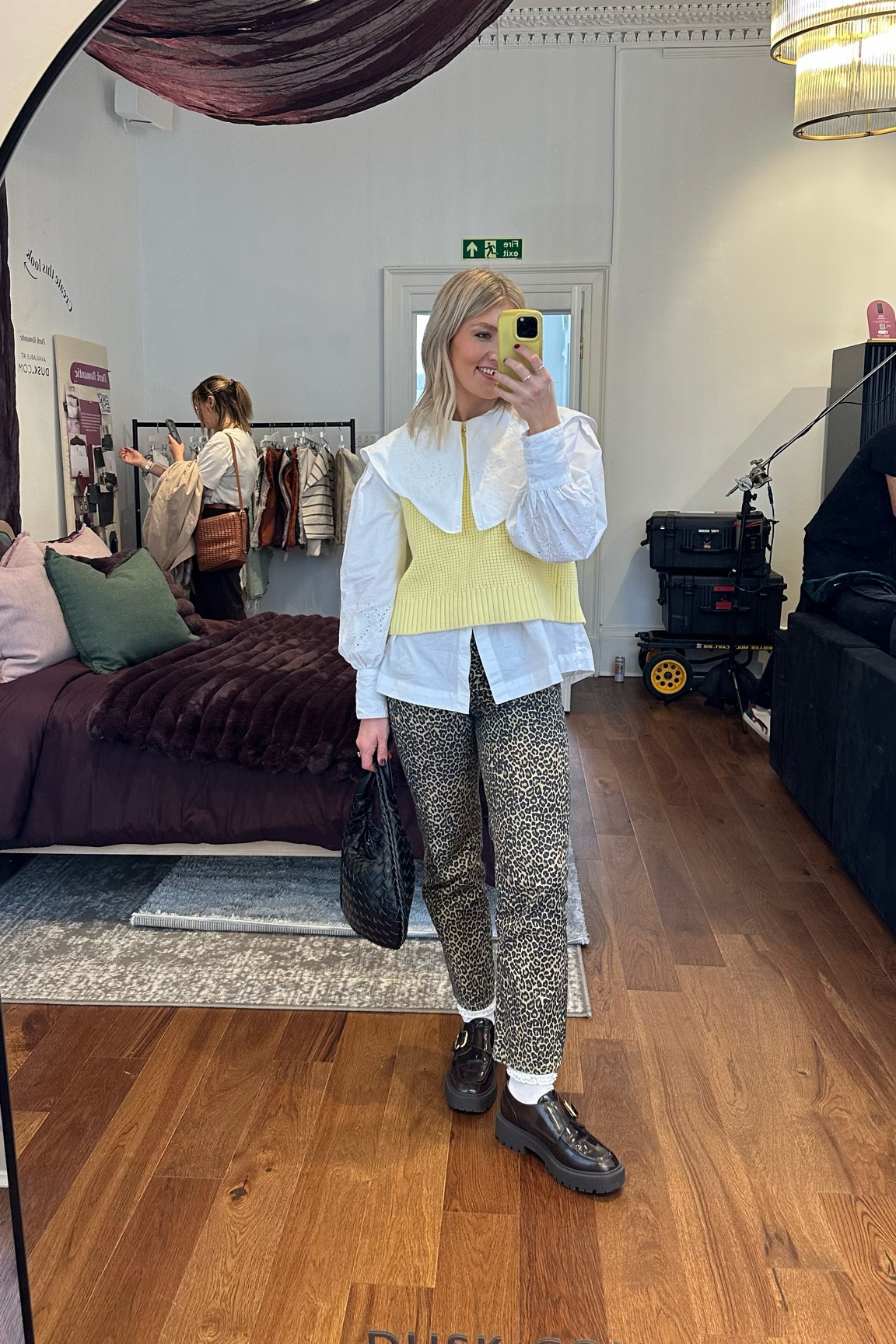 Autumn layering for a balmy day in London 

Blouse - Damson Madder, size 10
Knitted vest - Steele, size M
Leopard print jeans - Mango via ASOS
Loafers - Sam Edelman via The Outnet
Bag - Hello Vichy

#LTKautumn #LTKstyletip #LTKuk