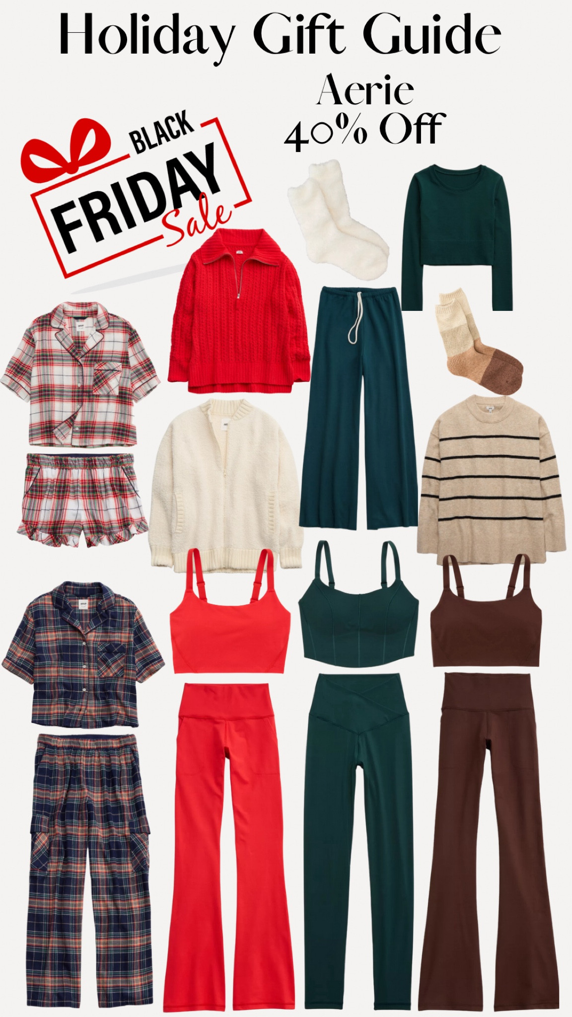 Aerie Black Friday sale
40% off
Aerie loungewear
Gift guide 
Holiday gifting 

#LTKHoliday #LTKGiftGuide #LTKCyberWeek