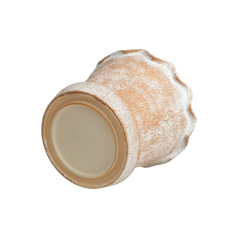 My Texas House 8" Wave Terracotta Ceramic Planter Pot, Indoor & Outdoor Use | Walmart (US)