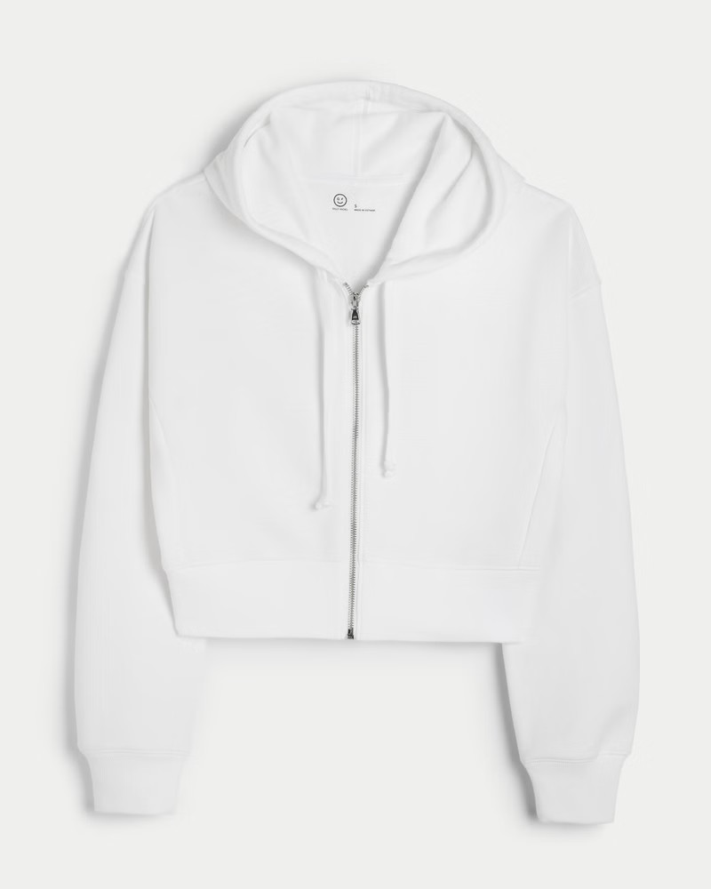 Gilly Hicks Crop Full-Zip Hoodie | Hollister (US)