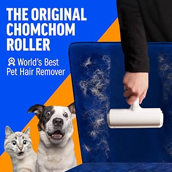 Chom Chom Roller Pet Hair Remover and Reusable Lint Roller - ChomChom Cat and Dog Hair Remover fo... | Amazon (US)