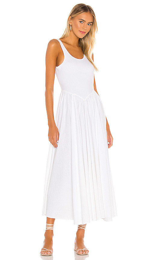 Free People Emily's Midi Dress in White. - size S (also in XS) | Revolve Clothing (Global)