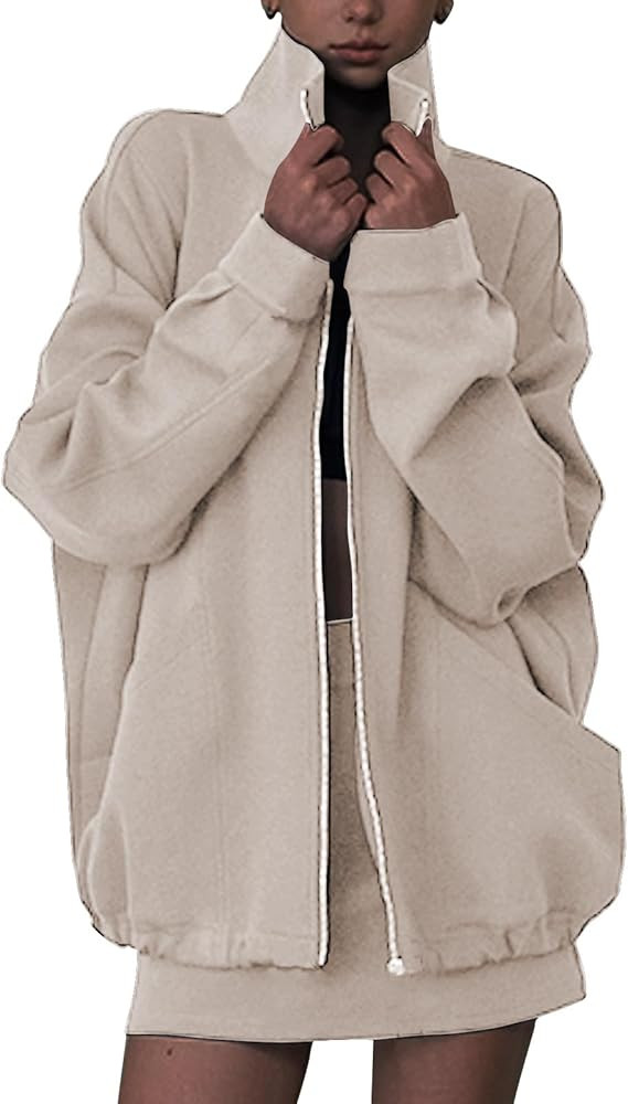 EXLURA Women 2 Piece Skirt Sets Airport Outfits Zip Up Sweatshirt Matching Skorts Tennis Sweatsui... | Amazon (US)