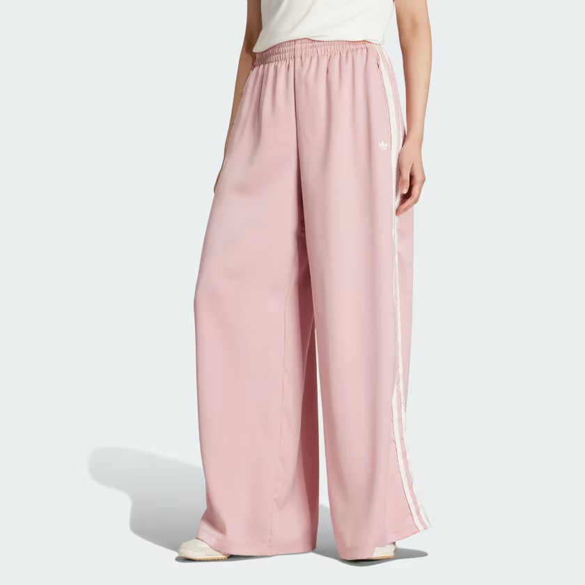 adidas Originals Satin Wide Leg Pants Ruffle 3-Stripes | adidas (US)