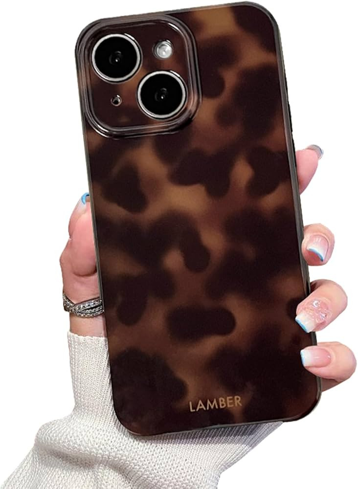 Cute Phone Case for iPhone 13 Case Amber Leopard Full Camera Protective Slim Shockproof Aesthetic... | Amazon (US)