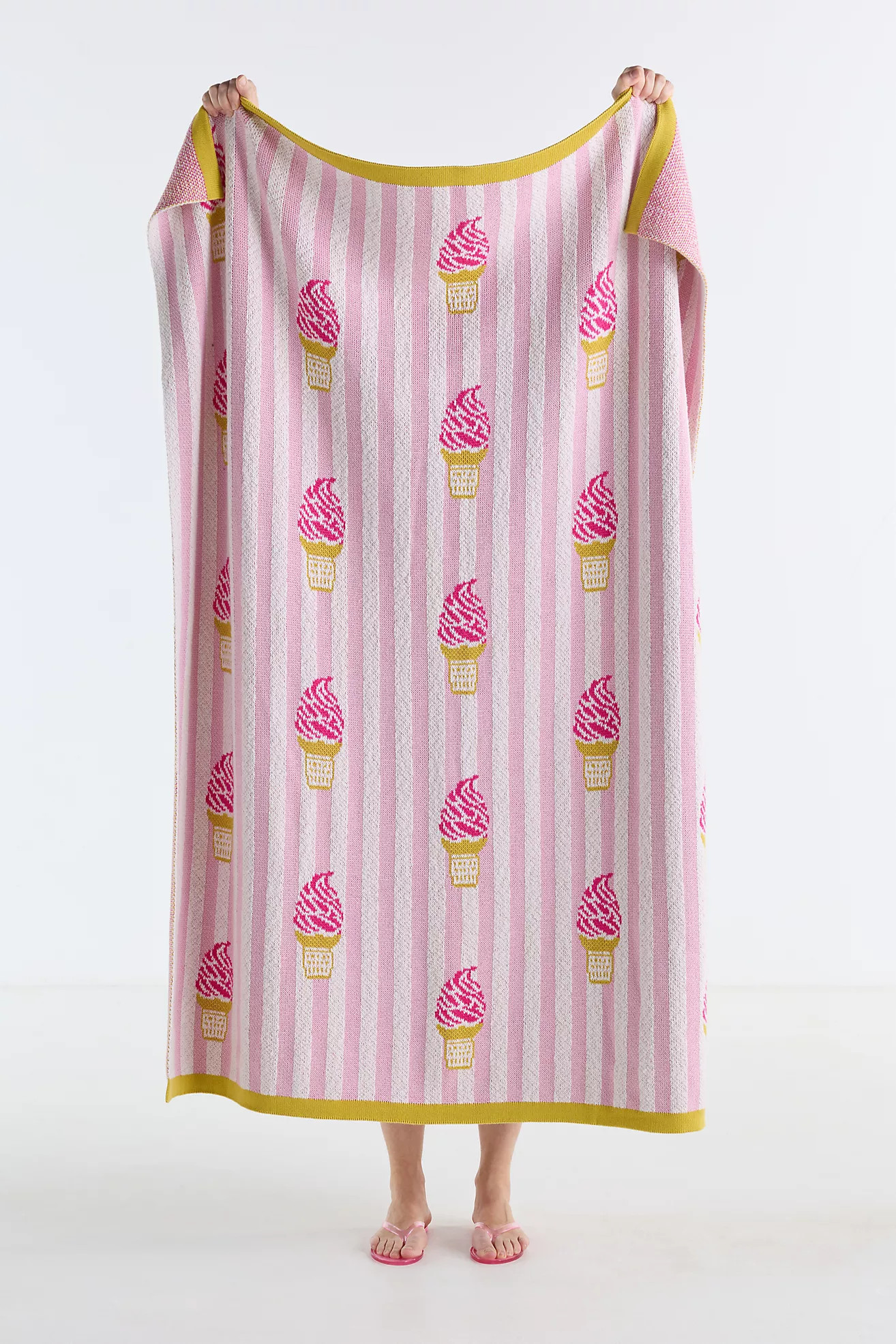 Sonnie Cotton Knit Throw Blanket | Anthropologie (US)