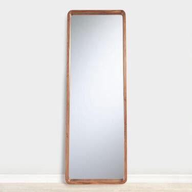 Natural Wood Leaning Full Length Mirror | World Market