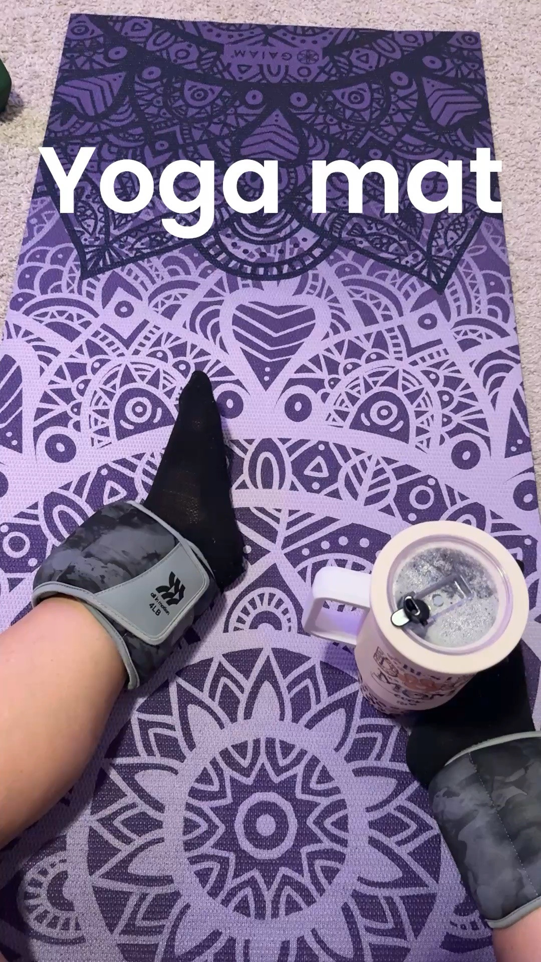 Finished my workout on this lovely mat in purples and black lattice pattern.

#LTKmorningroutine #LTKMothersDay #LTKfitnessgoals