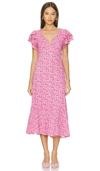 Celestine Dress in Fuchsia Daisy | Revolve Clothing (Global)
