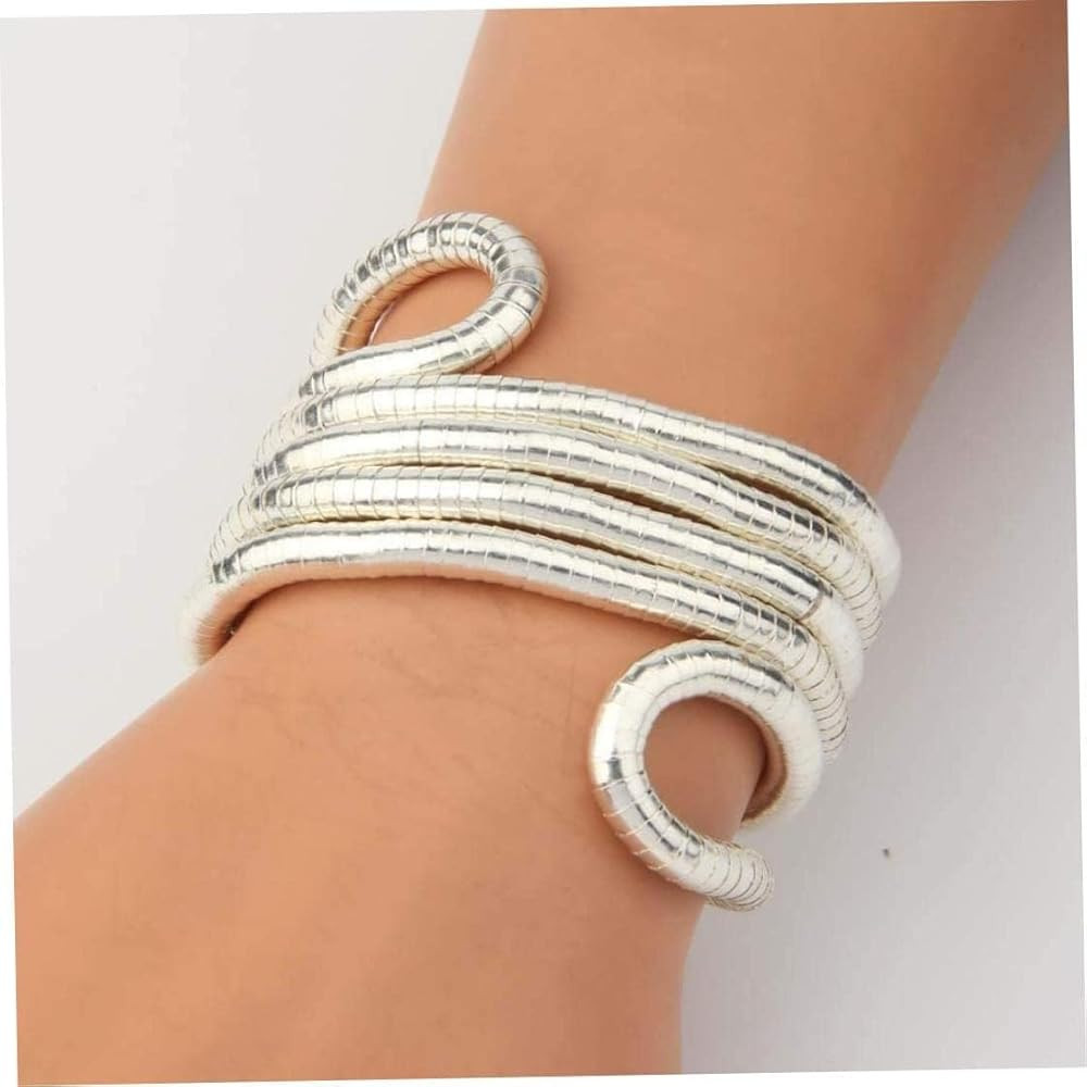 Collares flexibles para mujer, collar de serpiente flexible, ajustable, pulsera de aleación de s... | Amazon (US)
