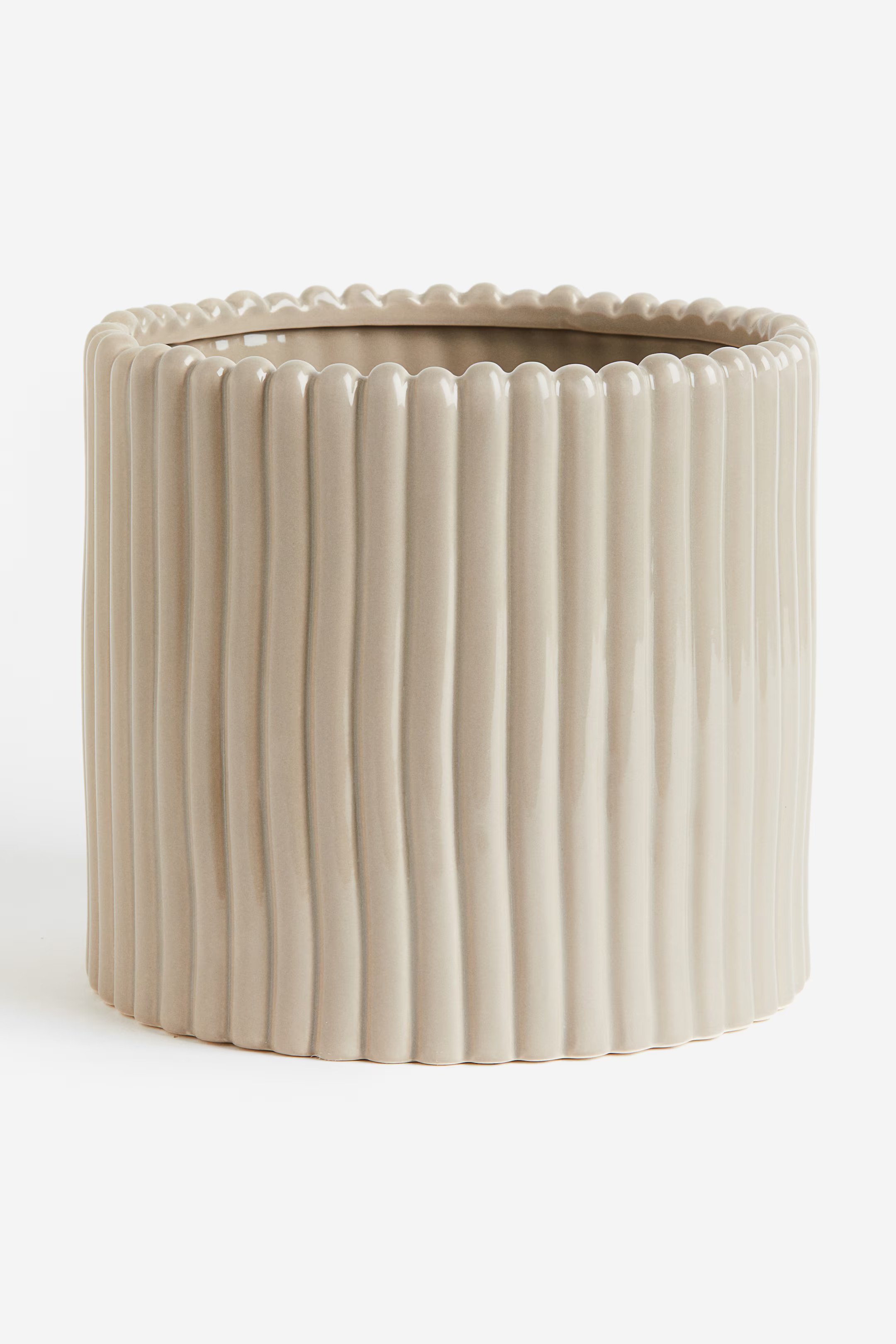 Large Stoneware Plant Pot - Beige - Home All | H&M US | H&M (US + CA)