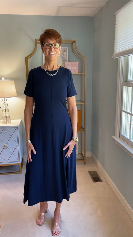 You can’t go wrong with a navy blue knit dress in your closet. There are so many ways you can style it! Add a blazer or a sweater or a linen shirt tied at the waist. 

Hi I’m Suzanne from A Tall Drink of Style - I am 6’1”. I have a 36” inseam. I wear a medium in most tops, an 8 or a 10 in most bottoms, an 8 in most dresses, and a size 9 shoe. 

Over 50 fashion, tall fashion, workwear, everyday, timeless, Classic Outfits

fashion for women over 50, tall fashion, smart casual, work outfit, workwear, timeless classic outfits, timeless classic style, classic fashion, jeans, date night outfit, dress, spring outfit, jumpsuit, wedding guest dress, white dress, sandals

#LTKFindsUnder100 #LTKWorkwear #LTKOver40
