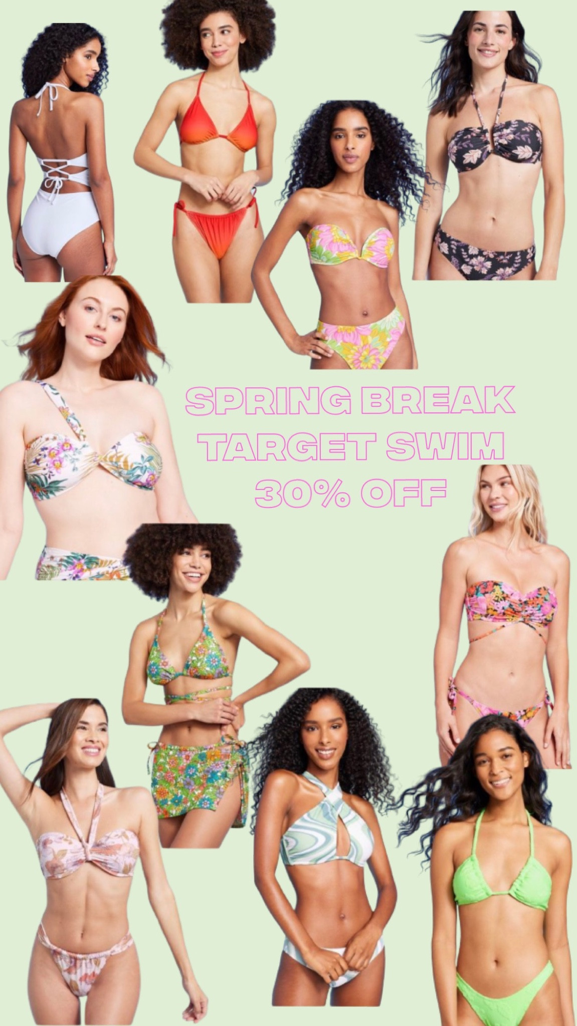 Get ready for Spring Break with 30% off select Women’s Swim at TARGET 🤩🫶🏼 

#LTKFind #LTKstyletip #LTKSale