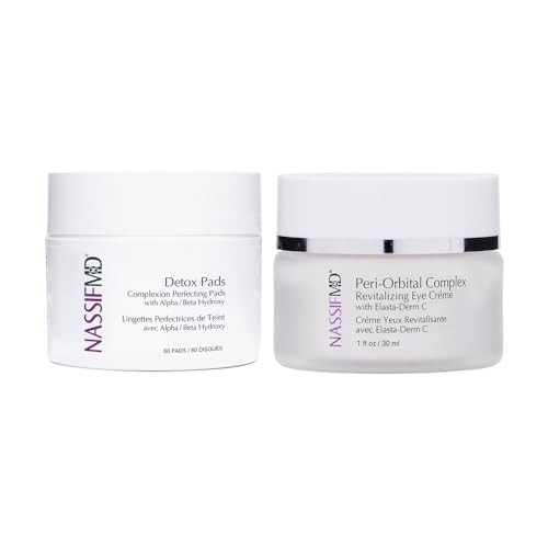 NassifMD Facial Radiance Pads and Peri-Orbital Eye Cream Bundle | Amazon (US)