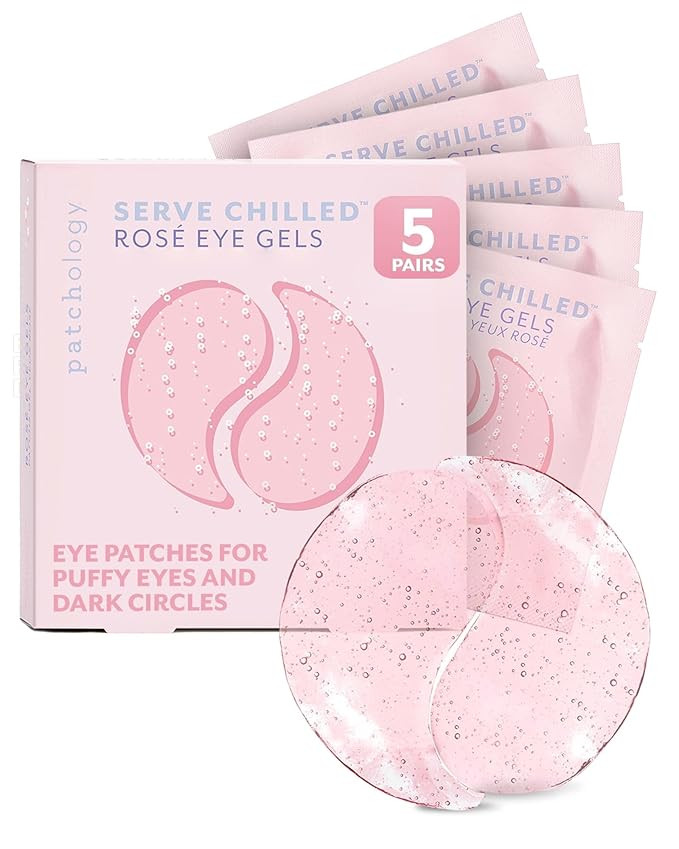 Patchology Serve Chilled Rosé Under Eye Patches for Puffy Eyes, Dark Circles & Wrinkles, Underey... | Amazon (US)