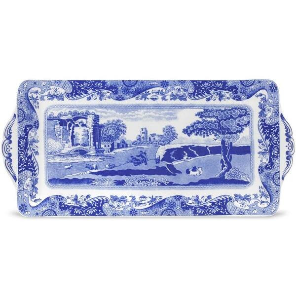 Spode Blue Italian Sandwich Tray - 13 inch | Bed Bath & Beyond
