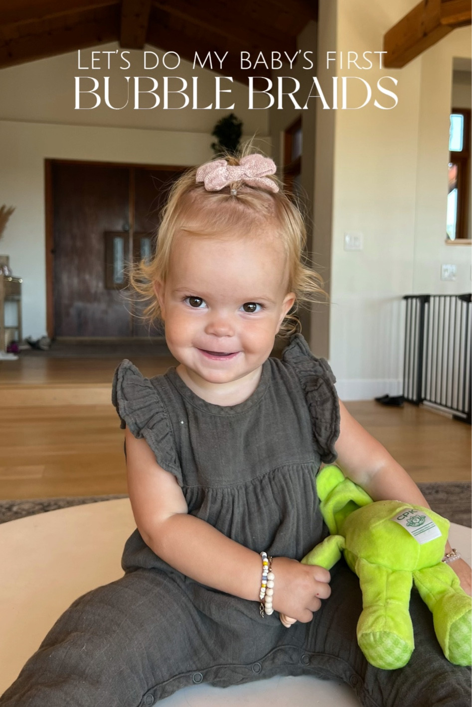 Cutest little bubble braids I’ve ever seen 
