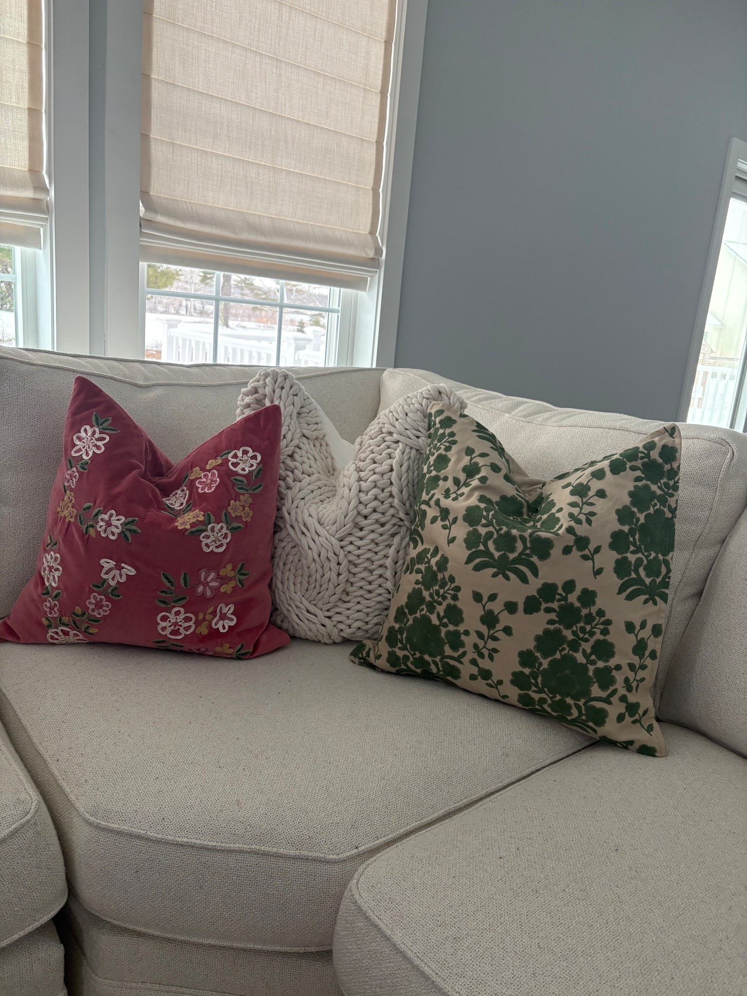 Spring accent pillows 