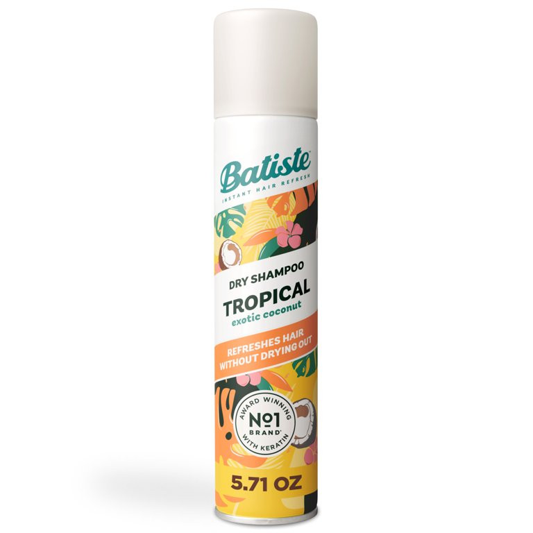 Batiste Dry Shampoo, Tropical Fragrance, Refresh Hair Between Washes, Waterless Shampoo, 5.71 oz | Walmart (US)